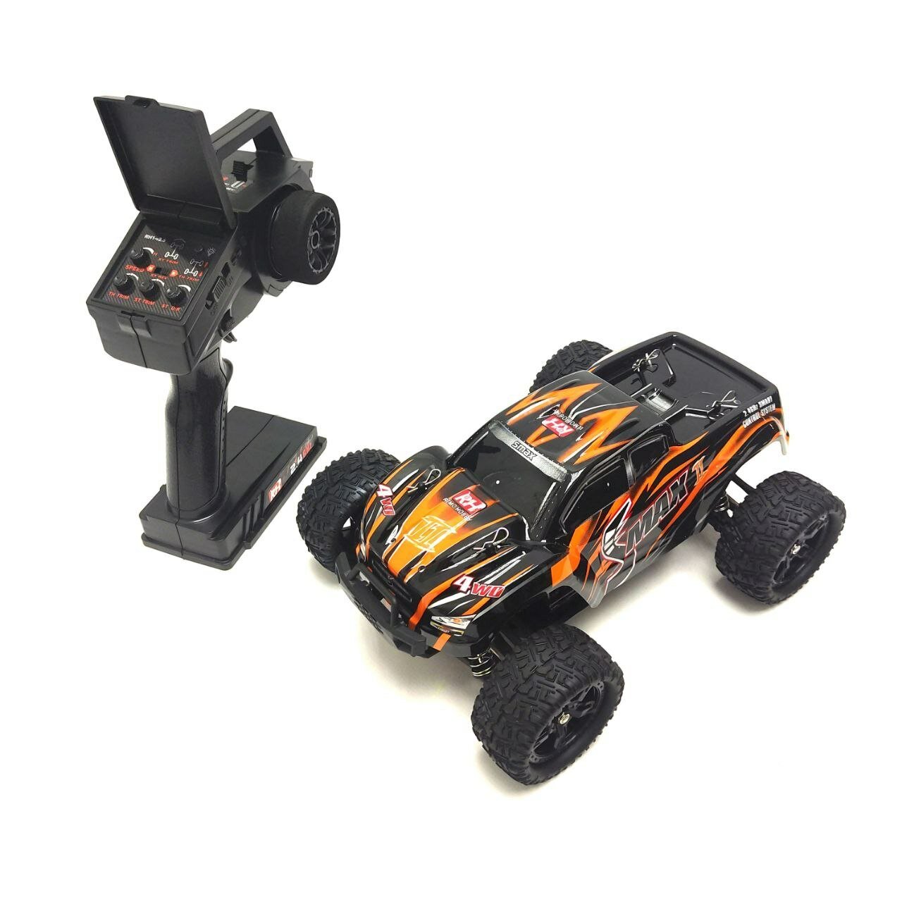 Радиоуправляемый монстр Remo Hobby RH1631 V2 0 4WD RTR масштаб 1 16 2 4G   RH1631 BLACK