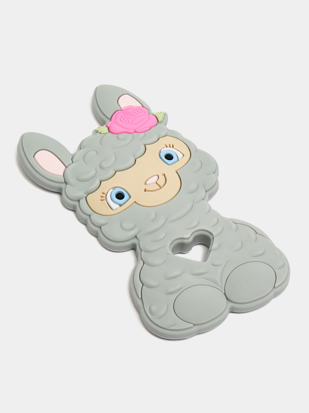 Силиконовый прорезыватель для зубов "Грызунок" Лама, мягкий, прочный — фото 1