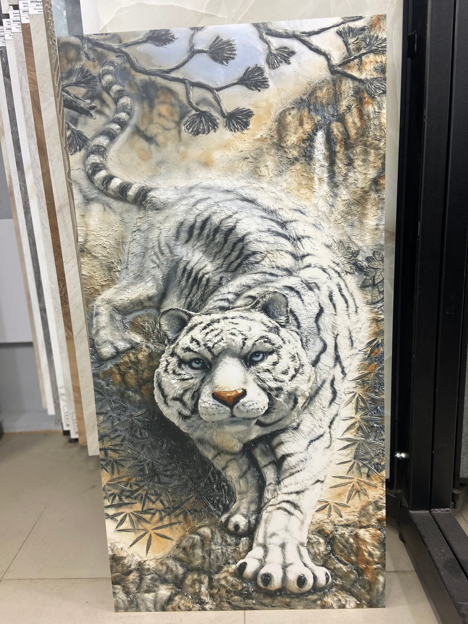 Панно керамический гранит Panno Tiger, 600х1200 мм, производство Индия, 1 шт - 1 плитка