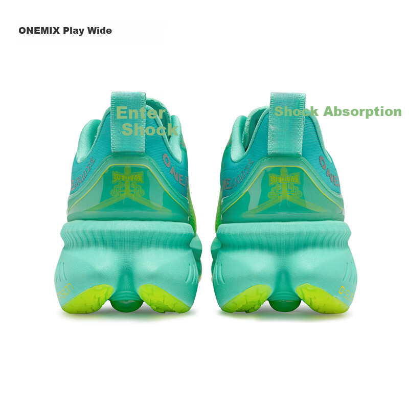 Кроссовки onemix, размер 47, green/yellow