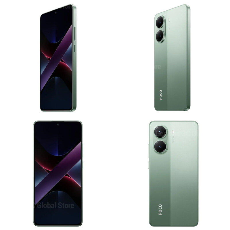 Poco Смартфон Poco X7 Pro Смартфон NFC с диагональю экрана 8400-Ultra 1,5K Flow емкостью 6000 мАч EU 8/256 ГБ, зеленый — фото 1