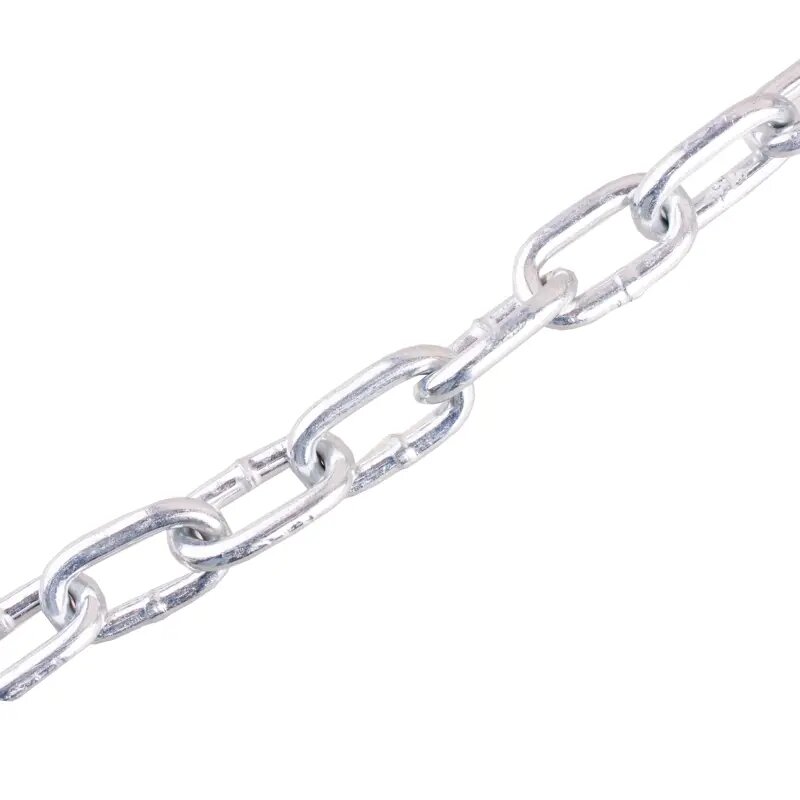 Цепь 6 мм короткое звено 5 м сталь оцинкованная