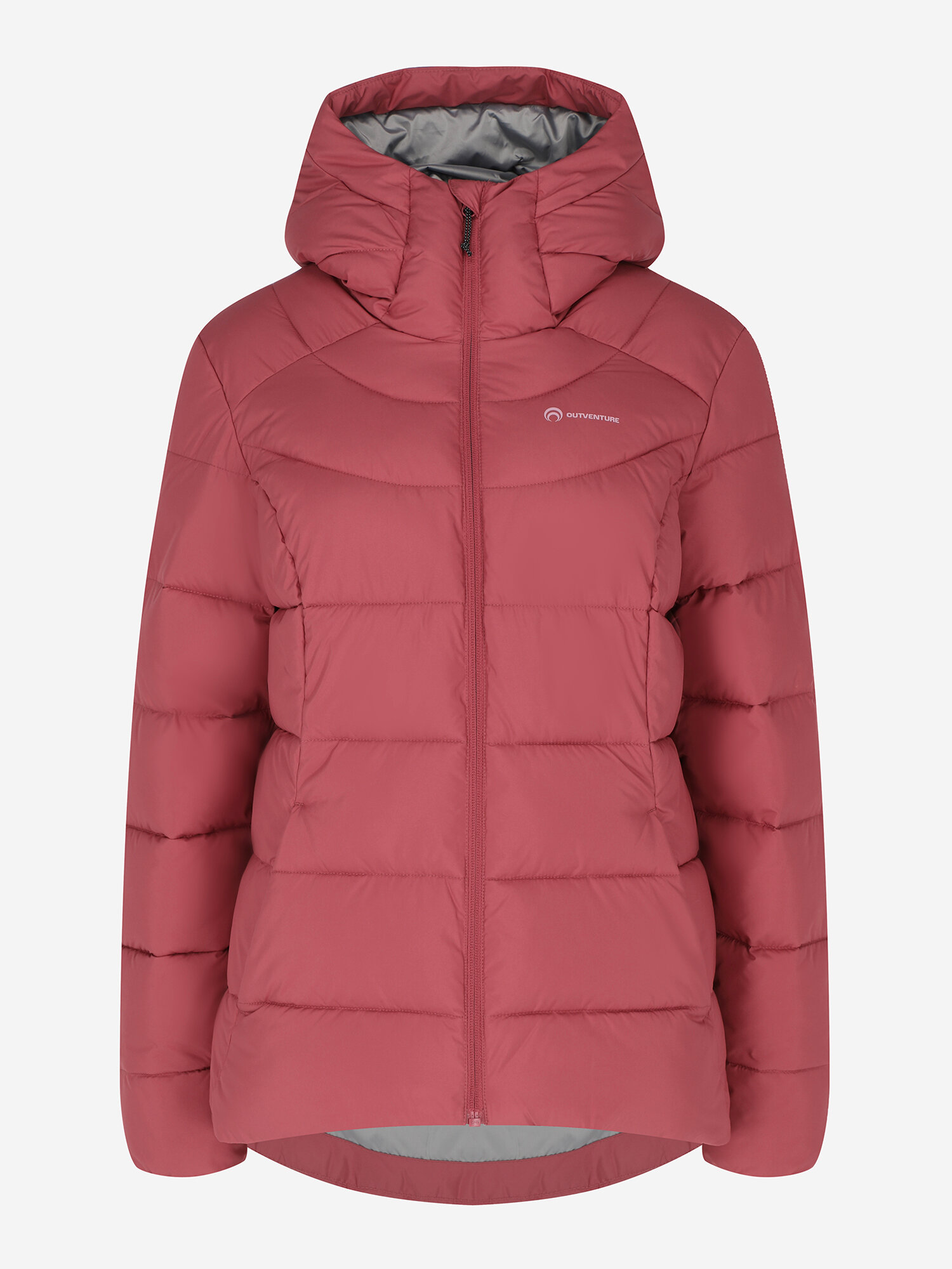 Пуховик OUTVENTURE Antero Women's Fake Down Jacket, размер 48, малиновый