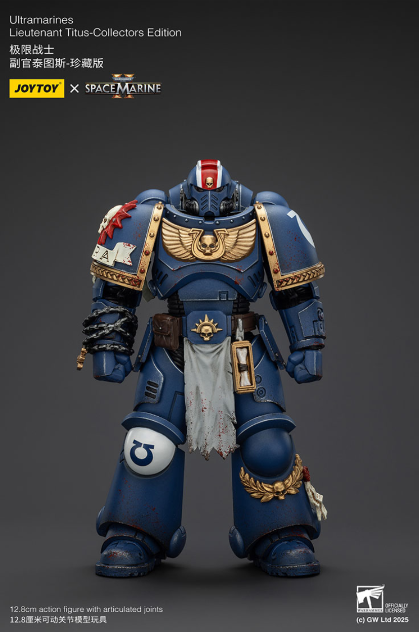 Фигурка JOYTOY Warhammer 40000 Ultramarines Lieutenant Titus-Collectors Edition