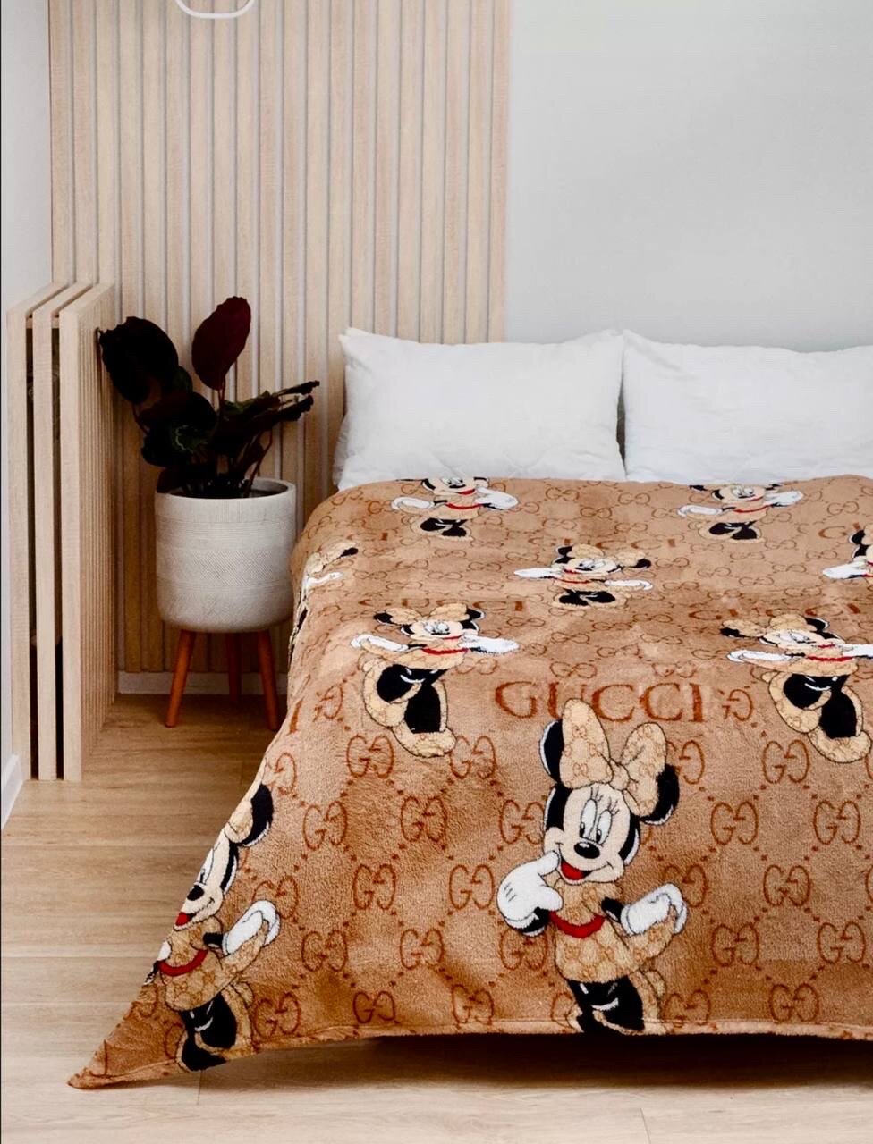 Плед покрывало «Микки-Маус» Бренда Gucci 180*200  пушистый мягкий покрывало Mickey Mouse 