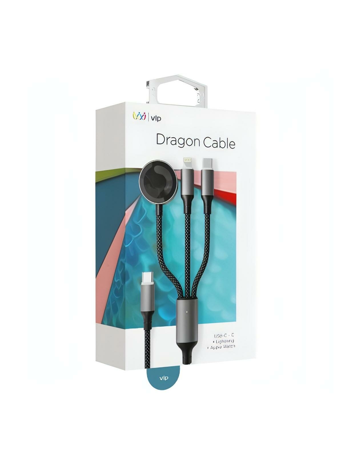 Кабель vlp 3 в 1 (USB-С-USB-C+Lighting+Watch) 1.2м — фото 1