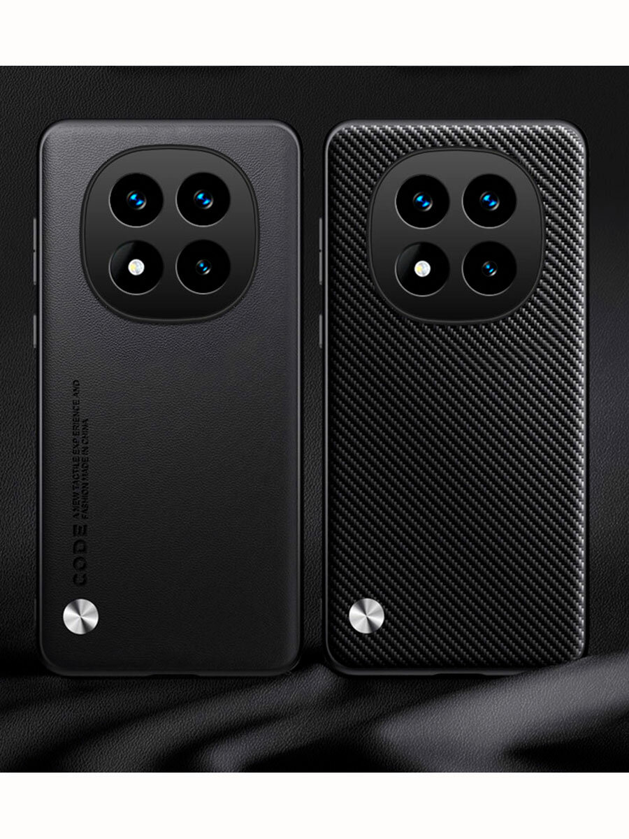 Изображение Чехол для Xiaomi Redmi Note 14 Pro (4G) с защитой камеры / Сяоми Редми Ноут 14 Про 4G, CODE, черный