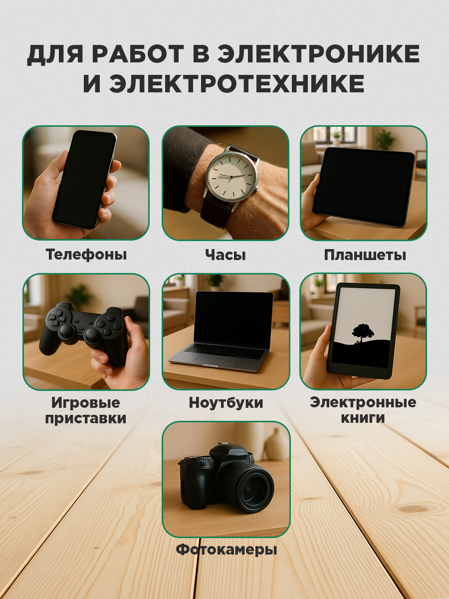 Набор отверток REXANT, для точечных работ, магнитный держатель, 8 штук — фото 1