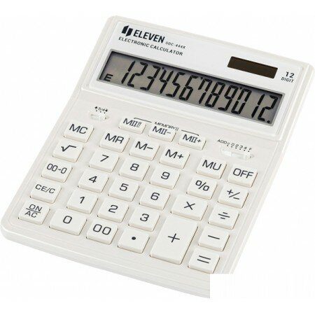 Бухгалтерский калькулятор Eleven SDC-444X-WH (белый)
