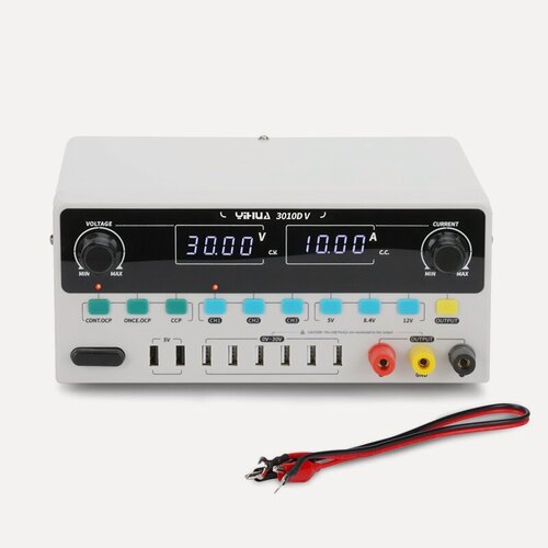 Изображение товара Источник питания постоянного тока YIHUA 3010D-V 30В, 10А, fast USB