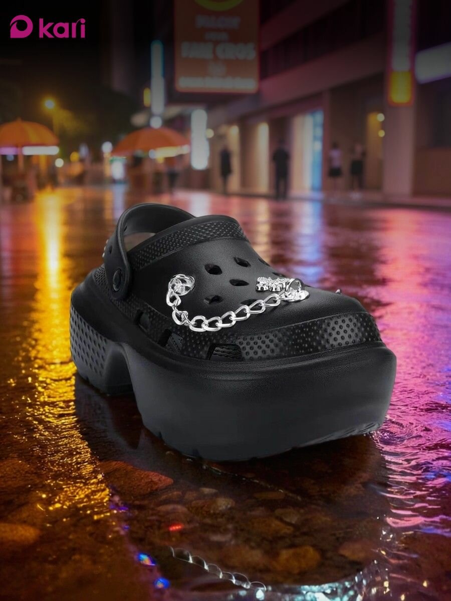 Сабо kari, размер 38, черный