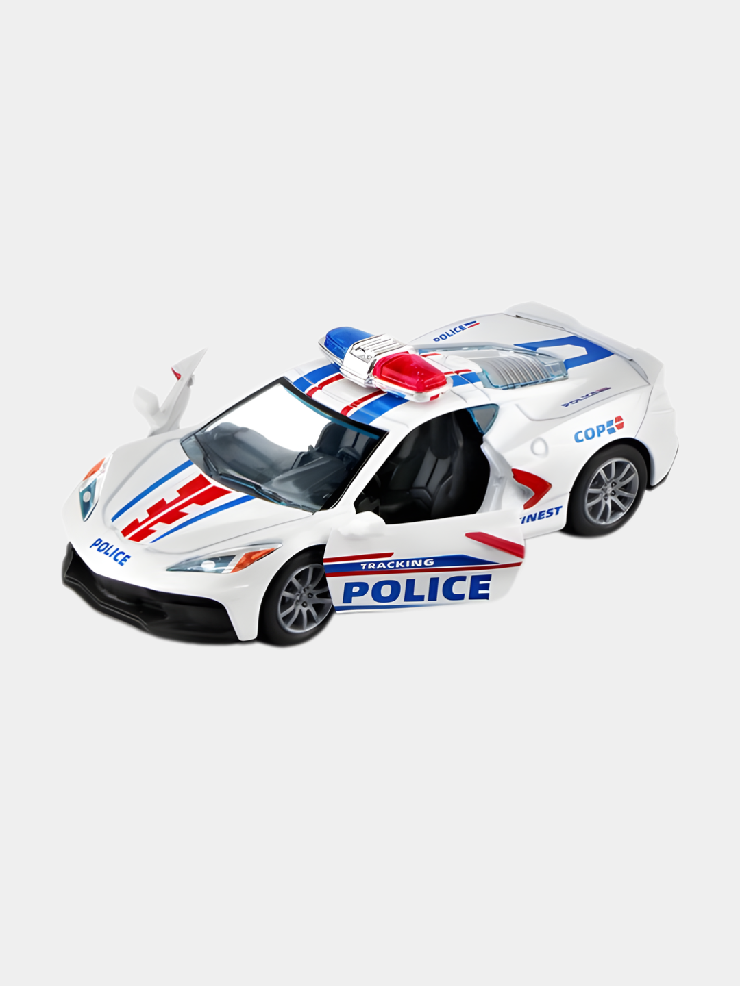 Машина инерционная, полицейская машина, внедорожник, джип, двери открываются — фото 1