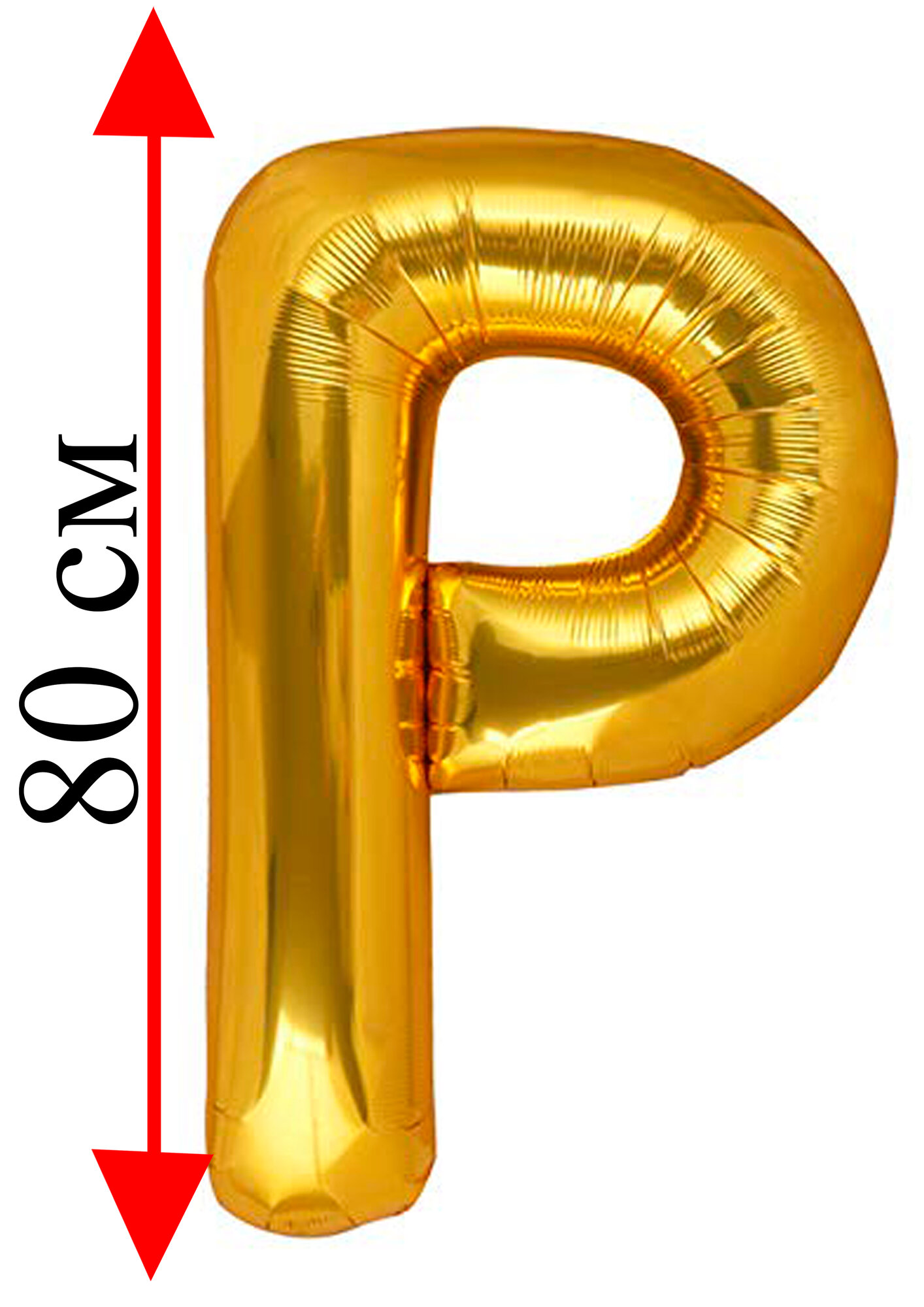 Воздушный шар буквы 32 дм/ 82 см прочный шар для праздников буква P