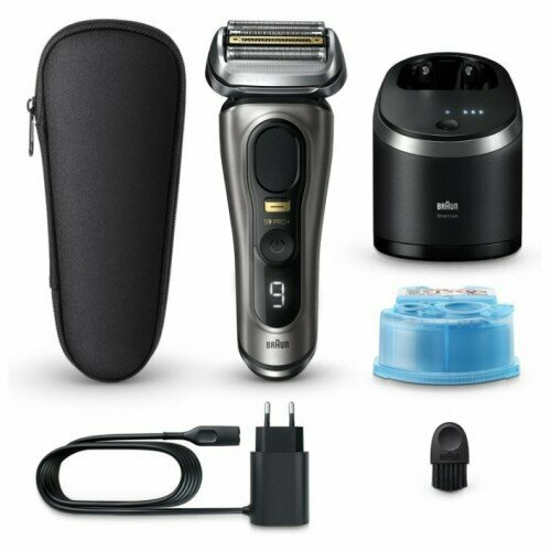 Электробритва Braun 9565CC, 5 бреющих элемента, сухое бритьё, дорожный чехол, Li-Ion — фото 1