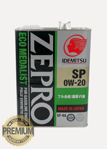 Изображение товара Синтетическое моторное масло IDEMITSU Zepro Eco Medalist 0W-20, 4 л