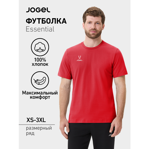 фото Футболка спортивная jogel, размер l, красный