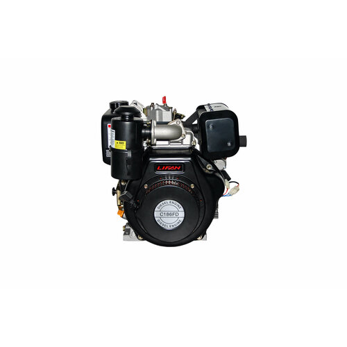 Двигатель LIFAN 10 л. с. с катушкой 7А C186FD Шлицевой вал 25мм (дизельный, Электростартер)