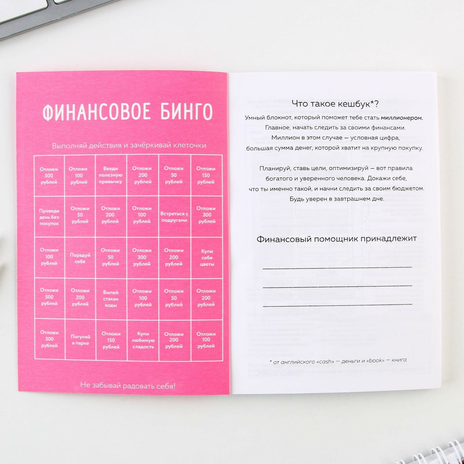 Блокнот для планирования финансов CashBook «Склерозница», формат А6, 68 л — фото 1