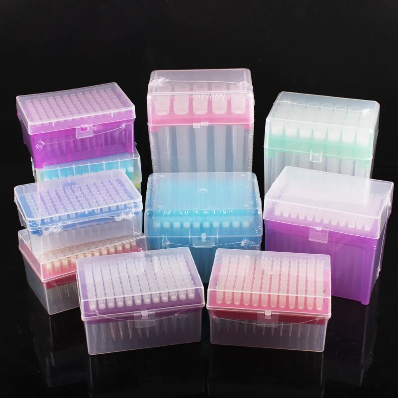 Пластиковые наконечники для пипетки 10-1000 мкл, 1ml-L tips and box