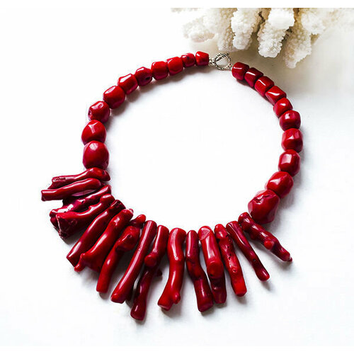 Колье Mia Diva, коралл, красный