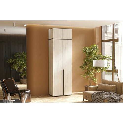 Шкаф 2-х дверный с антресолью Форд дуб крафт белый 80х51х2654 14980₽