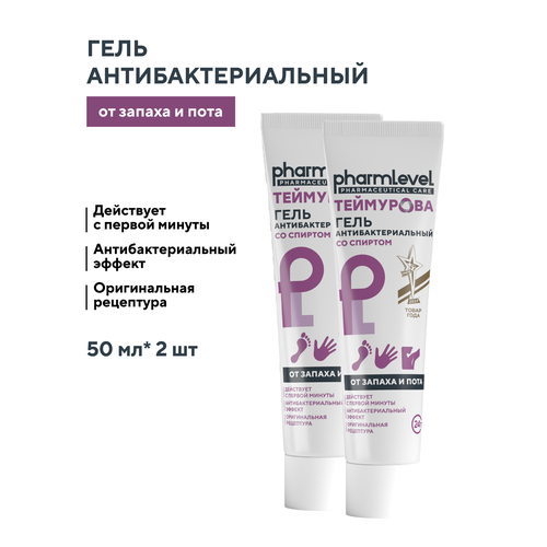 Гель антибактериальный от запаха и пота 2 шт 50 мл 316₽