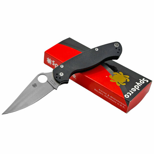 Складной нож Spyderco Military 2 C36GP (Черный), общая длина 21,5см, Сталь CPM-S30V