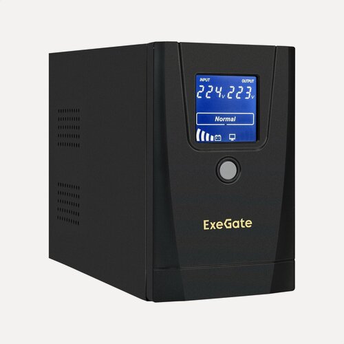 Изображение товара ИБП ExeGate SpecialPro Smart LLB-900. LCD. AVR.1SH.2C13. RJ. USB EX292780RUS, черный