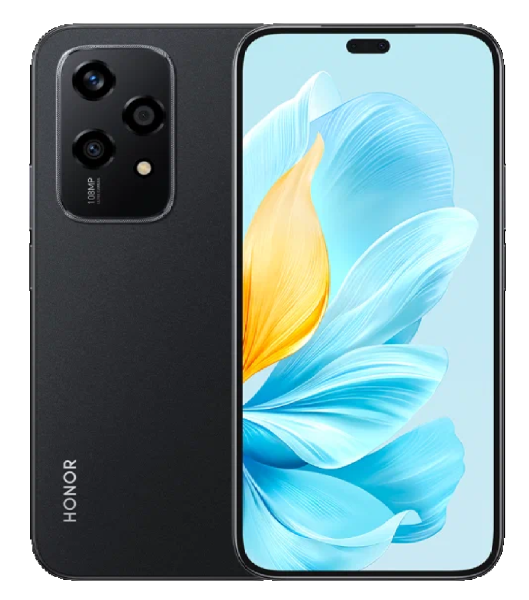 Смартфон Honor 200 Lite 12/256GB Midnight Black (Полночный Черный)