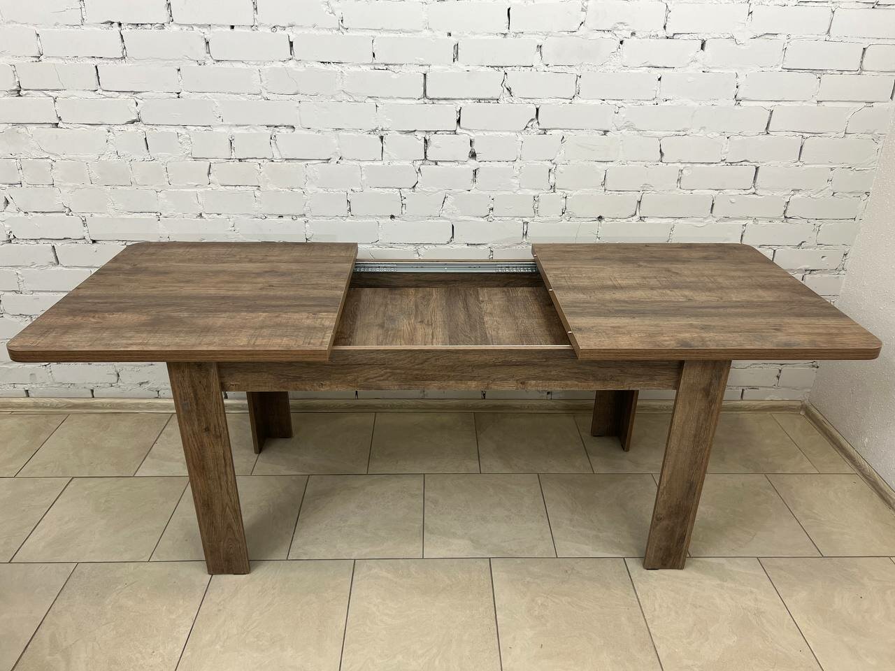 Обеденный/кухонный стол "Семья" раздвижной. ШхГхВ: 150/200х80х78 см, цвет: дуб коми — фото 1