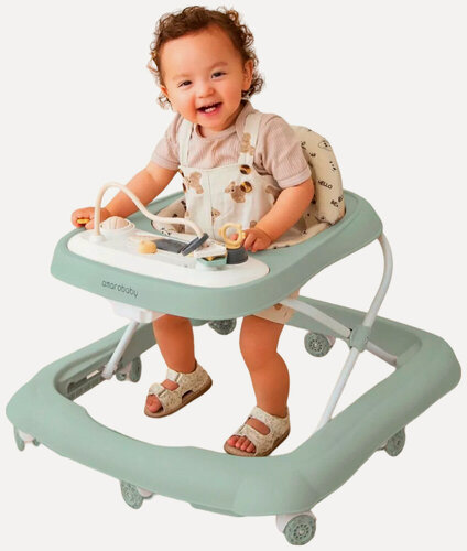 Изображение товара Ходунки Amarobaby с электронной игровой панелью Happy Steps AB23-21HS-13, зеленый