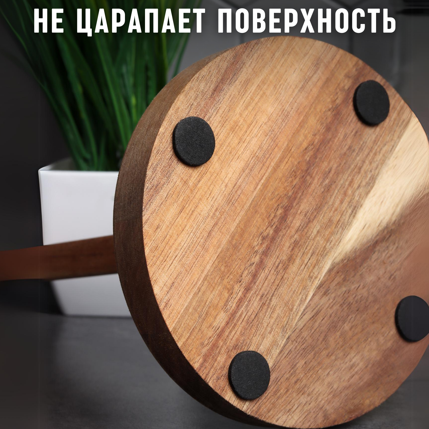 Держатель бумажных полотенец KDZ, настольный, деревянный, цвет коричневый — фото 1