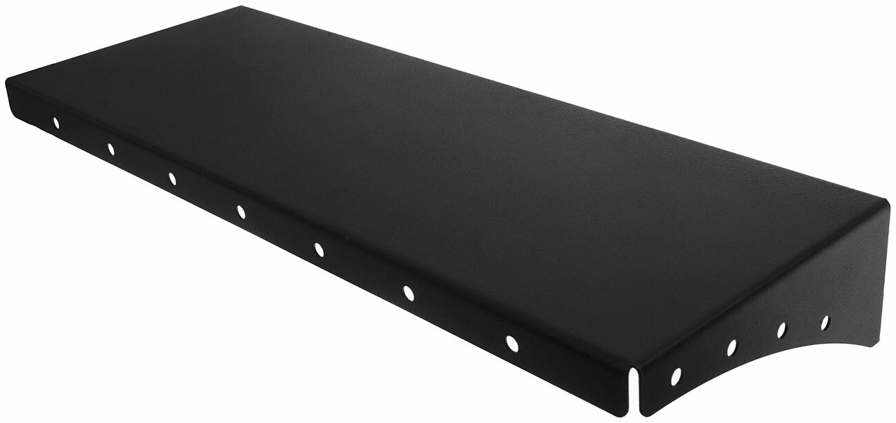 Полка для хранения Embodiment EMB-TB-SH-400x150-B металлическая настенная черная