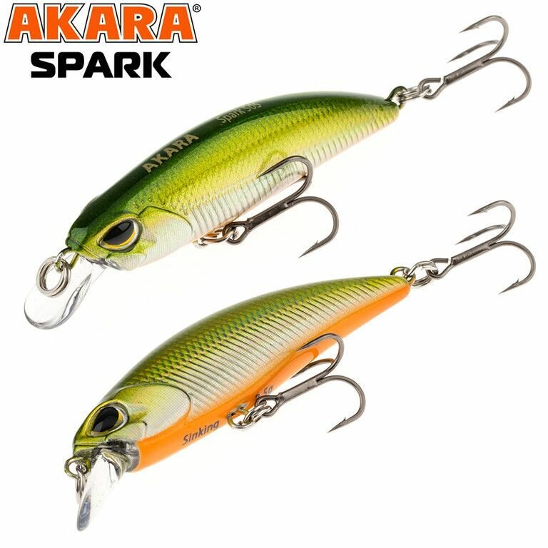 Воблер Akara Spark 50S 3,5гр. (1/8 oz 2,0 in) A76