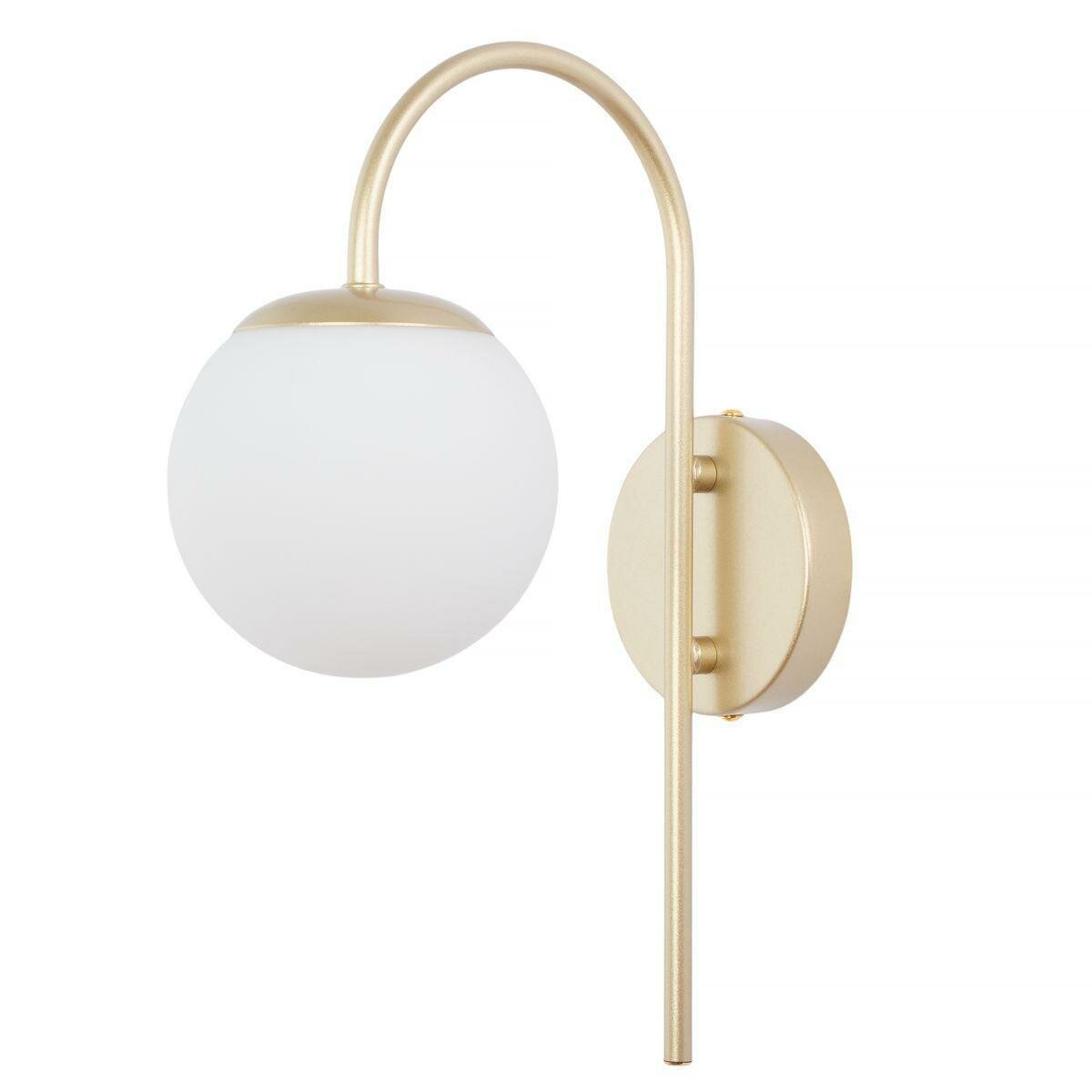 Бра MyFar Cassia MR2350-1W цвет Белый/Шампань материал Металл/Стекло