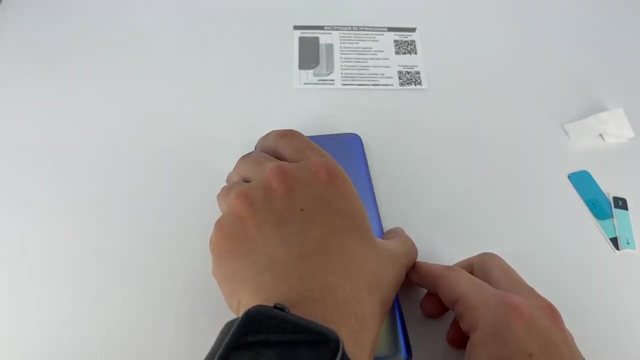 Защитное стекло для Xiaomi Redmi Note 12 Pro+ (Ксиоми Редми Нот 12 Про+) на Экран и Камеру, (гибридное: пленка+стекловолокно), прозрачное Hybrid, Brozo — фото 1