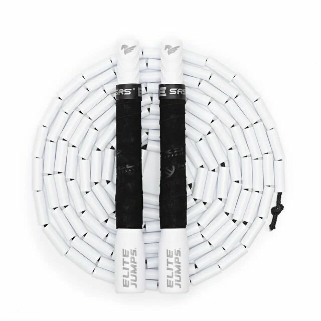 Elite Jumps cкакалка бисерная для фристайла Freestyle Beaded Jump Rope белая