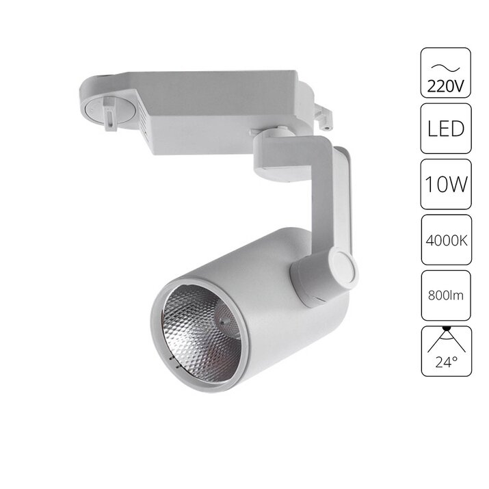 Трековый светильник Arte Lamp TRACCIA A2310PL-1WH LED 10 Вт белый