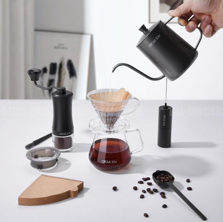CIRCLE JOY Подарочный набор для приготовления кофе Circle Joy Manual Coffee Maker Set 9 in 1 CJ-CFS01 — фото 1