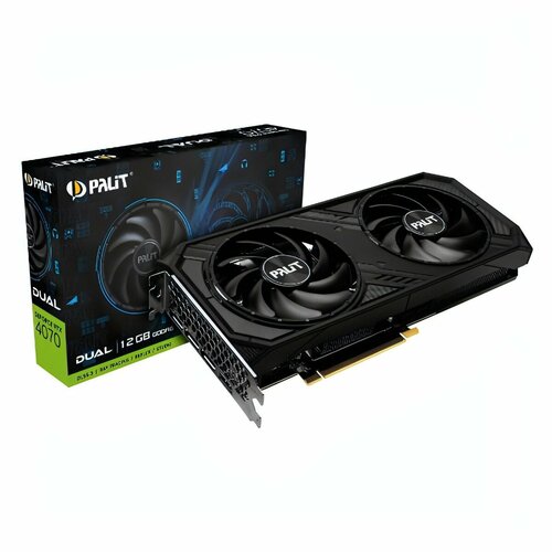 Видеокарта Palit RTX4070 DUAL 12GB GDDR6 192bit NE64070019K9-1048D 68299₽
