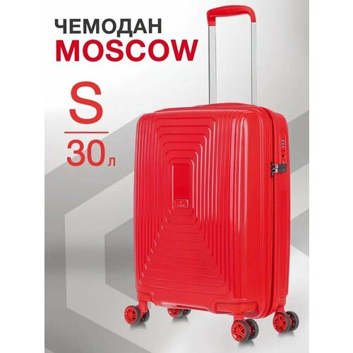 фото Чемодан l'case moscow, 55 л, размер s, красный