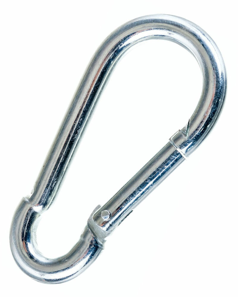 Карабин пожарный спасательный d8 мм 80 мм (Китай)