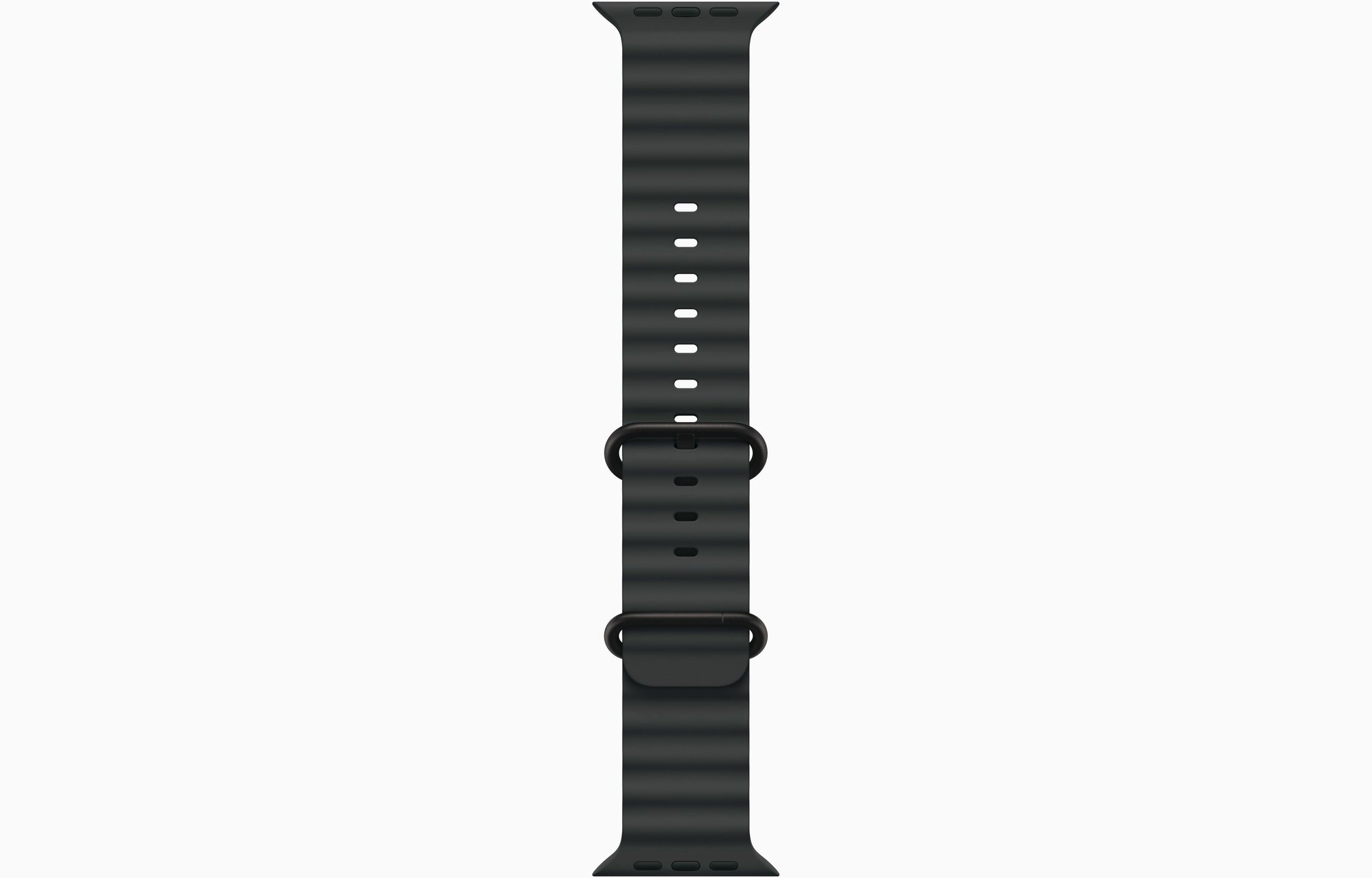 Умные часы Apple Watch Ultra 2 2024, 49 мм, корпус чёрного титана, ремешок Ocean Band чёрного цвета (MX4P3/MYPD3/MYTC3) — фото 1