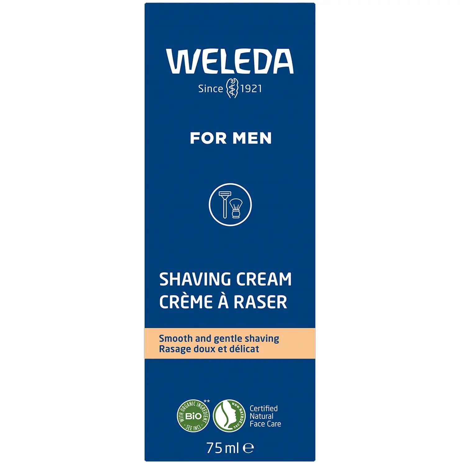 Крем для бритья WELEDA 009478DE 75мл для чувствительной кожи новый дизайн
