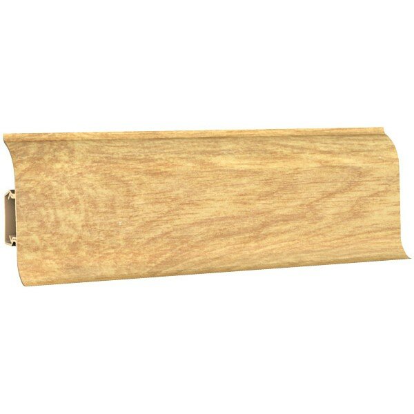Торцевые заглушки для плинтуса Панельпласт, цвет дуб голдэн, 60 мм — фото 1