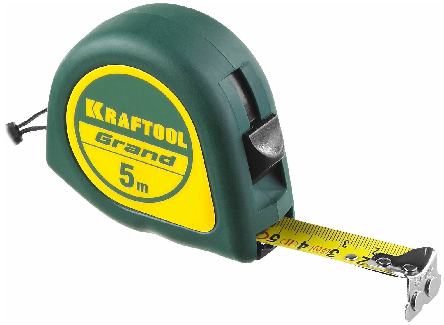 Рулетка 5м с противоскользящим покрытием KRAFTOOL GRAND 34022-05-19