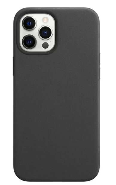 Чехол Leather Case MagSafe для iPhone 13 Pro 6.1", черный (1)