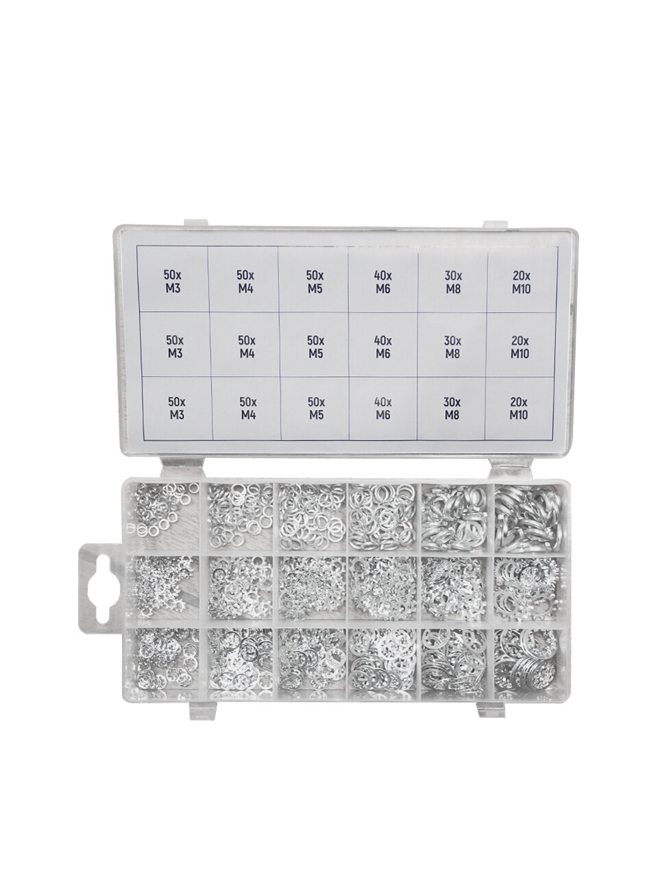 Набор шайб 18 видов 720 шт WDK-214056