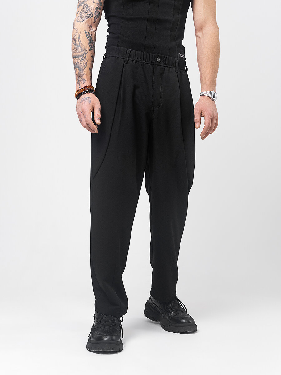 Брюки классические Alexander & Barri, размер L, черный