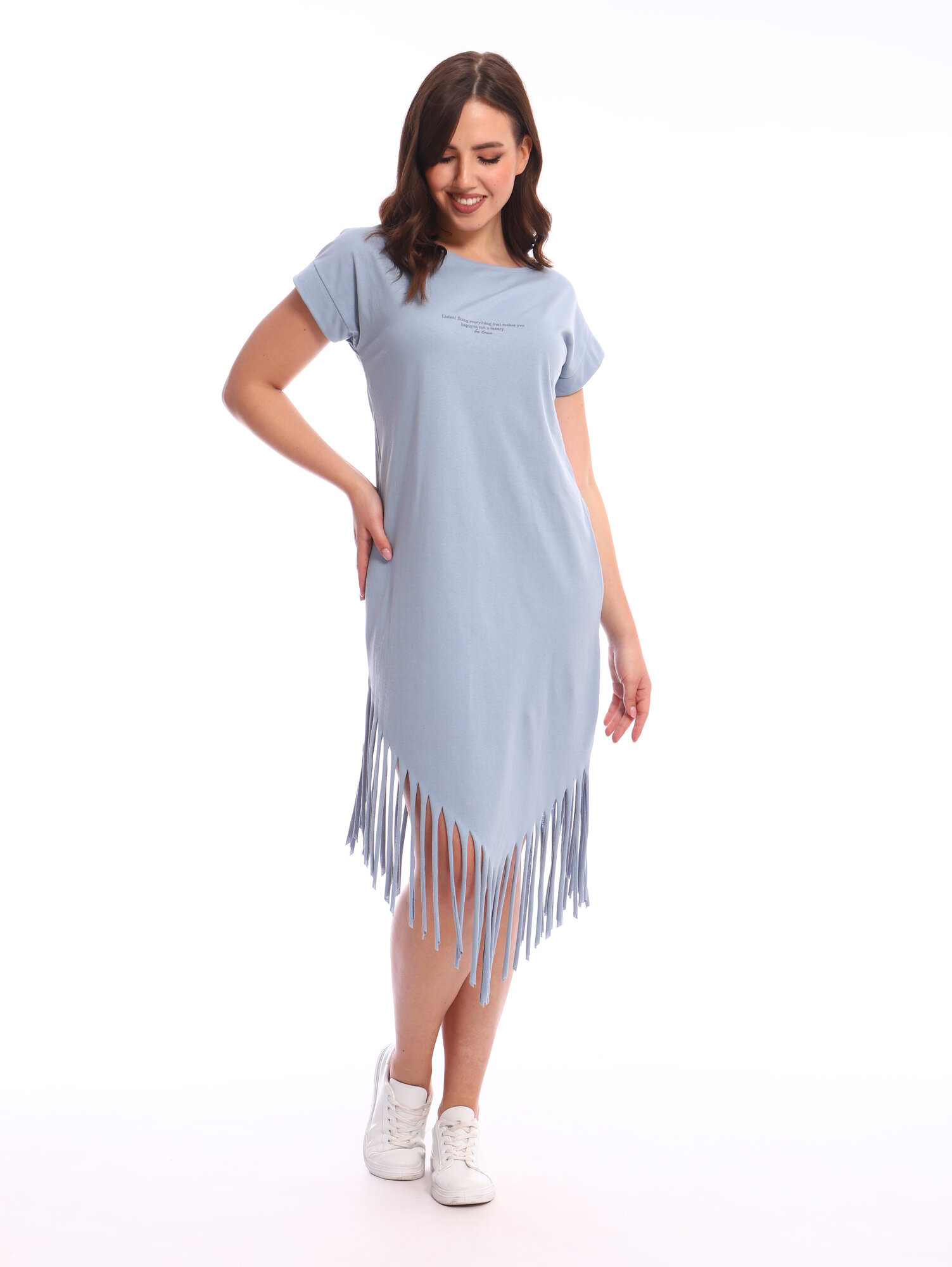 Платье Fashion Margo, размер 44, серо-голубой — фото 1